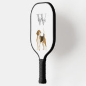 Dog Watercolor Personalisiert Pickleball Schläger (Links)