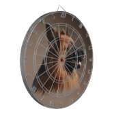 Dog Watercolor - Portrait of German Shepherd Dartscheibe (Vorderseite Links)