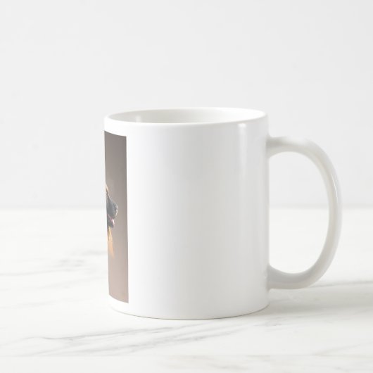 Dog Watercolor - Portrait of German Shepherd Kaffeetasse (Rechts)