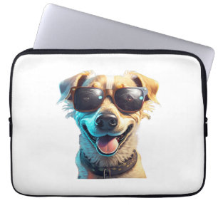 dog wearing sunglasses Active Laptopschutzhülle