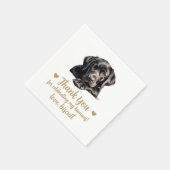 Dog Wedding Cocktail Napkins Serviette (Ecke)