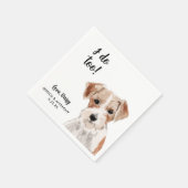 Dog Wedding Cocktail Napkins Serviette (Ecke)