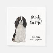 Dog Wedding Cocktail Napkins Serviette (Vorderseite)