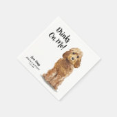 Dog Wedding Cocktail Napkins Serviette (Ecke)