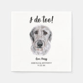 Dog Wedding Cocktail Napkins Serviette (Vorderseite)