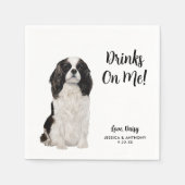 Dog Wedding Cocktail Napkins Serviette (Vorderseite)