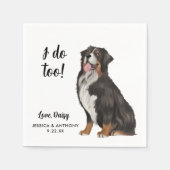 Dog Wedding Cocktail Napkins Serviette (Vorderseite)
