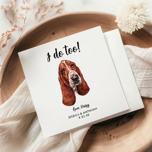 Dog Wedding Cocktail Napkins Serviette