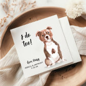 Dog Wedding Cocktail Napkins Serviette