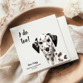 Dog Wedding Cocktail Napkins Serviette