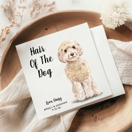 Dog Wedding Cocktail Napkins Serviette