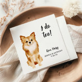 Dog Wedding Cocktail Napkins Serviette