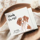 Dog Wedding Cocktail Napkins Serviette