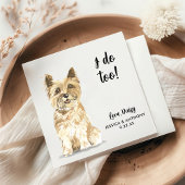 Dog Wedding Cocktail Napkins Serviette