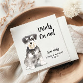 Dog Wedding Cocktail Napkins Serviette