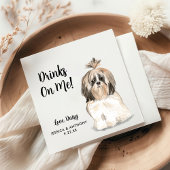 Dog Wedding Cocktail Napkins Serviette