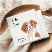 Dog Wedding Cocktail Napkins Serviette