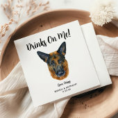 Dog Wedding Cocktail Napkins Serviette