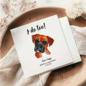 Dog Wedding Cocktail Napkins Serviette