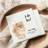 Dog Wedding Cocktail Napkins Serviette