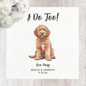 Dog Wedding Cocktail Napkins Serviette