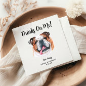 Dog Wedding Cocktail Napkins Serviette