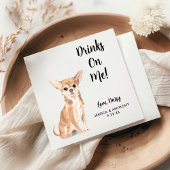 Dog Wedding Cocktail Napkins Serviette