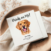 Dog Wedding Cocktail Napkins Serviette