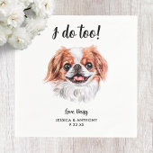 Dog Wedding Cocktail Napkins Serviette