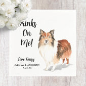 Dog Wedding Cocktail Napkins Serviette