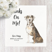 Dog Wedding Cocktail Napkins Serviette