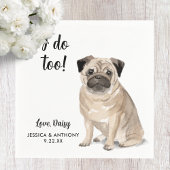 Dog Wedding Cocktail Napkins Serviette
