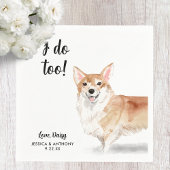 Dog Wedding Cocktail Napkins Serviette