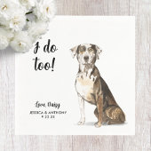 Dog Wedding Cocktail Napkins Serviette
