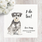 Dog Wedding Cocktail Napkins Serviette