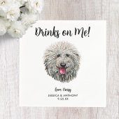 Dog Wedding Cocktail Napkins Serviette