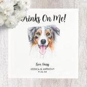 Dog Wedding Cocktail Napkins Serviette