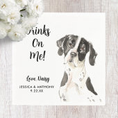 Dog Wedding Cocktail Napkins Serviette