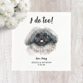 Dog Wedding Cocktail Napkins Serviette