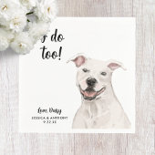 Dog Wedding Cocktail Napkins Serviette
