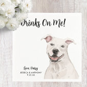 Dog Wedding Cocktail Napkins Serviette