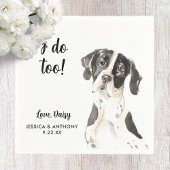 Dog Wedding Cocktail Napkins Serviette