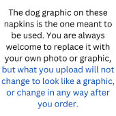 Dog Wedding Cocktail Napkins Serviette