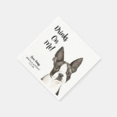Dog Wedding Cocktail Napkins Serviette (Ecke)