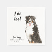 Dog Wedding Cocktail Napkins Serviette (Vorderseite)