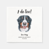 Dog Wedding Cocktail Napkins Serviette (Vorderseite)