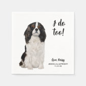 Dog Wedding Cocktail Napkins Serviette (Vorderseite)