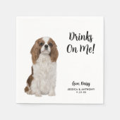 Dog Wedding Cocktail Napkins Serviette (Vorderseite)