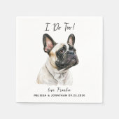 Dog Wedding Cocktail Serviette (Vorderseite)