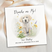 Dog Wedding Cocktail Serviette
